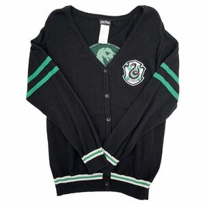Harry Potter Slytherin Cardigan Wizarding World Merch Size Large